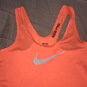 Nike Pro Dri-Fit Sz XS Neon Orange EUC